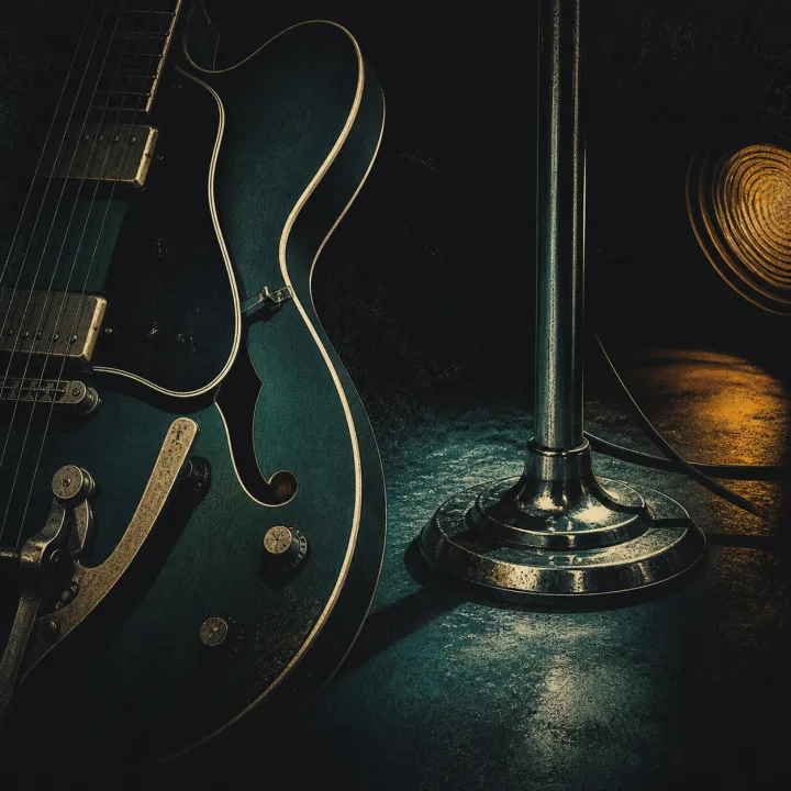 Vizuální motiv hudebního žánru Rock and roll