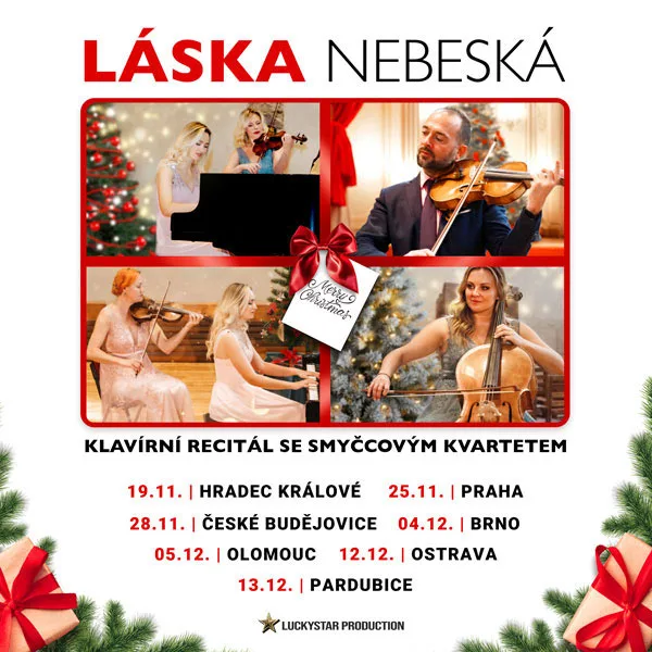 LÁSKA NEBESKÁ – klavírní recitál se smyčcovým kvartetem