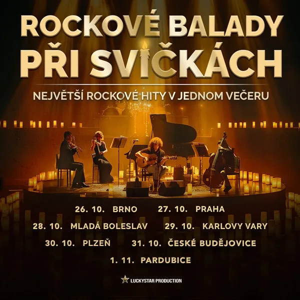 Rockové balady při svíčkách