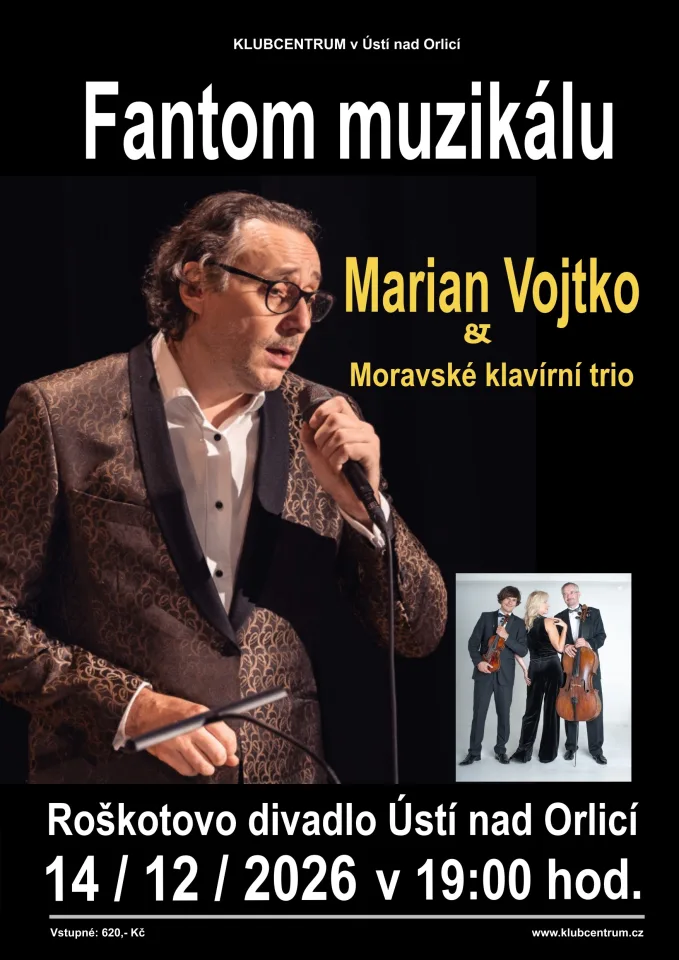 Plakát akce Fantom muzikálu