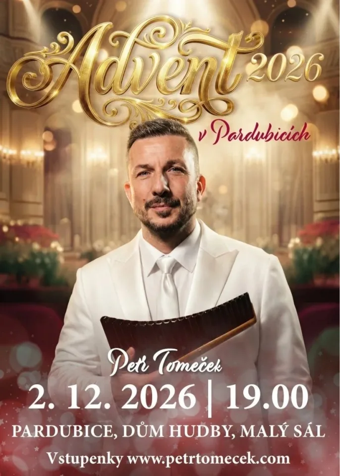 Plakát akce Petr Tomeček / Advent 2026