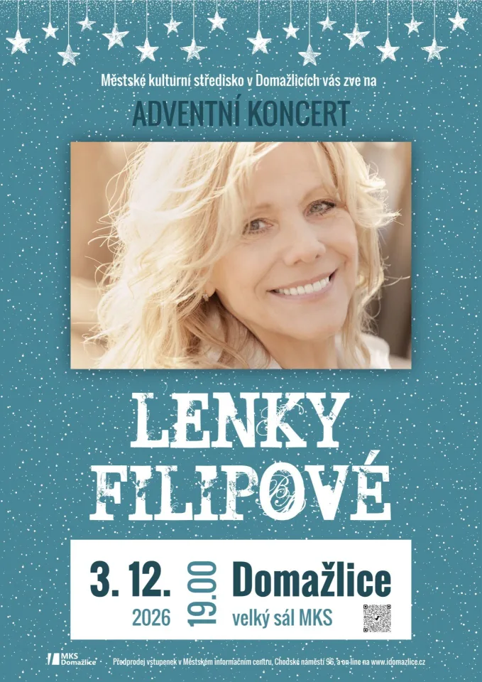 Plakát akce Adventní koncert Lenky Filipové