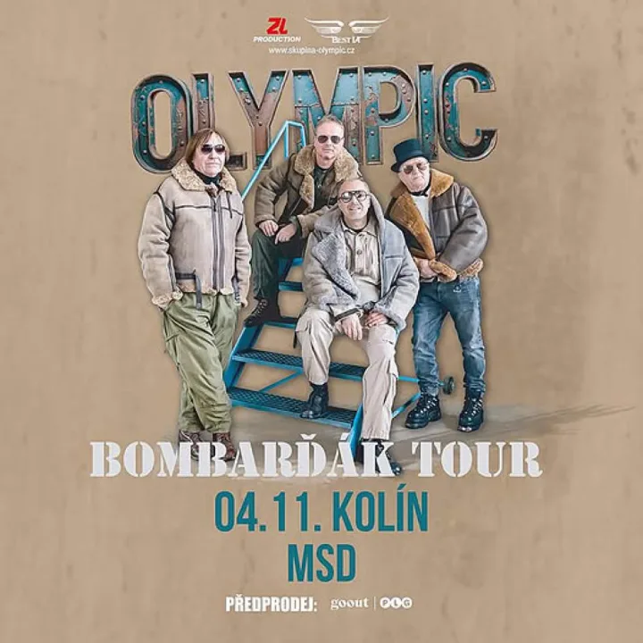 Plakát akce OLYMPIC – Bombarďák tour
