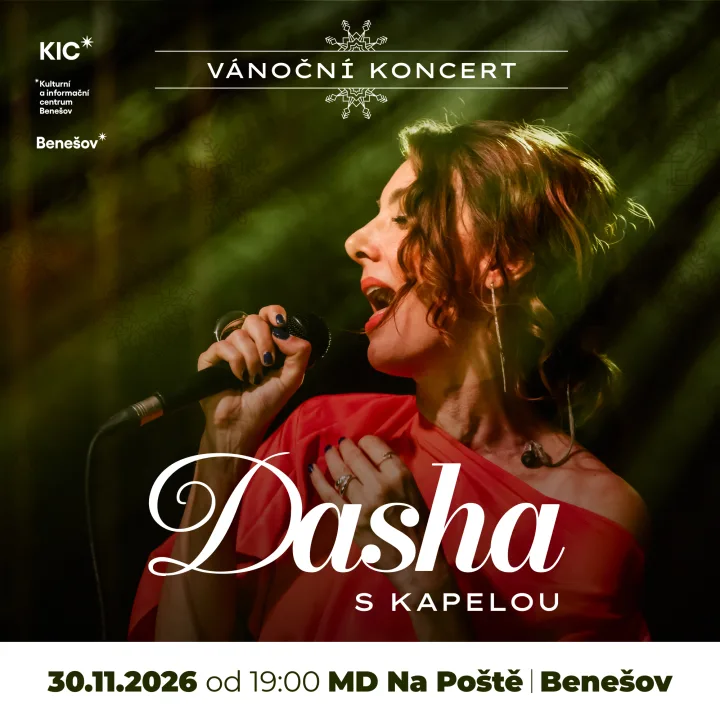 Plakát akce VÁNOČNÍ KONCERT DASHA s kapelou